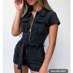 Summer Of Love Playsuit Acid Black